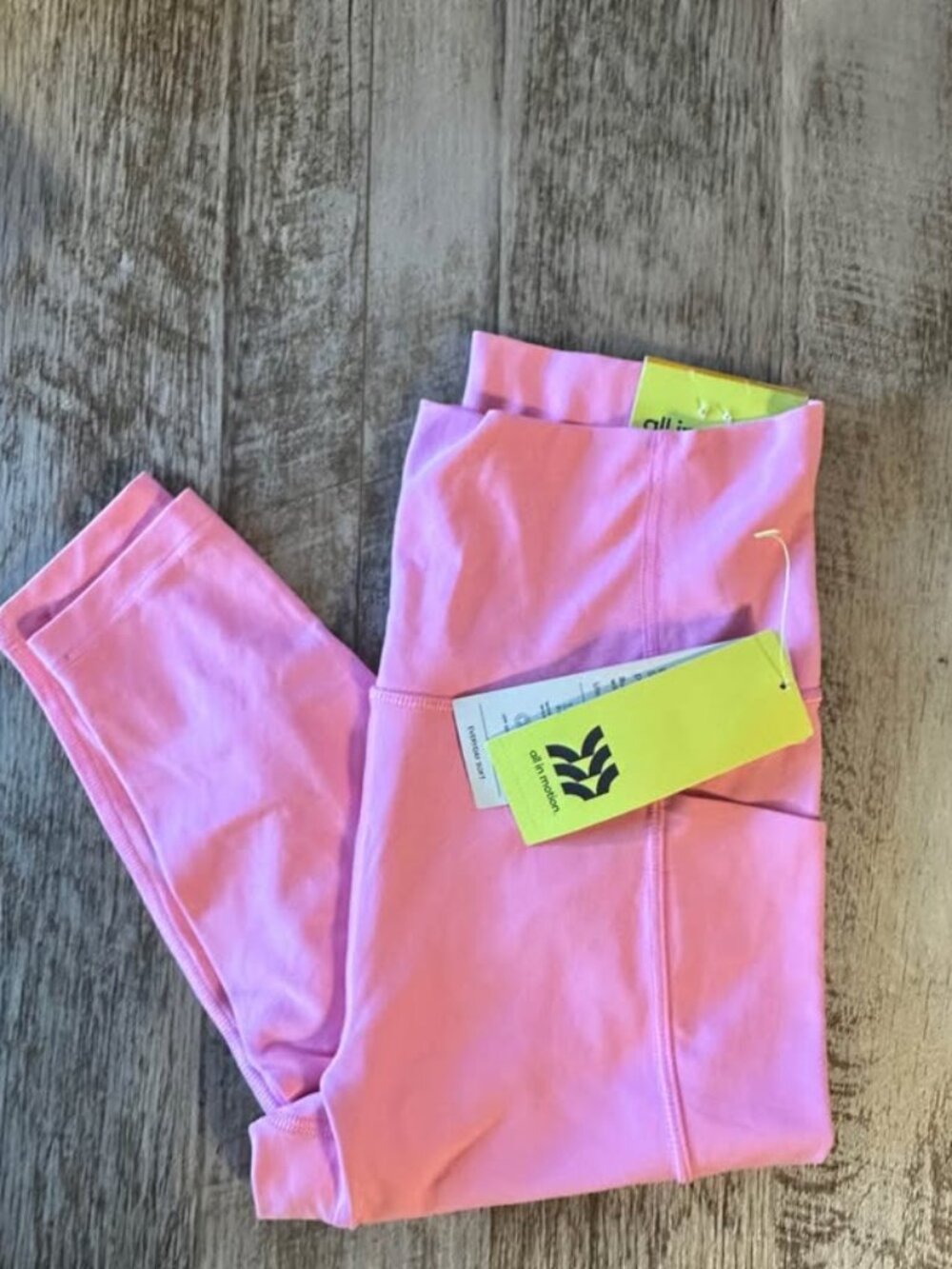 All in Motion Pink Leggings Sz Small